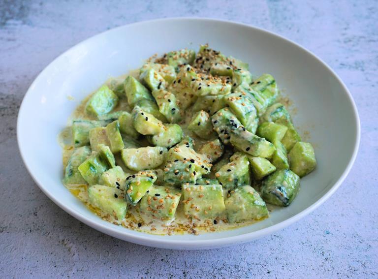 Cucumbers With Cumin Tahini Recipe Cuisine Fiend